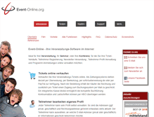 Tablet Screenshot of event-online.org